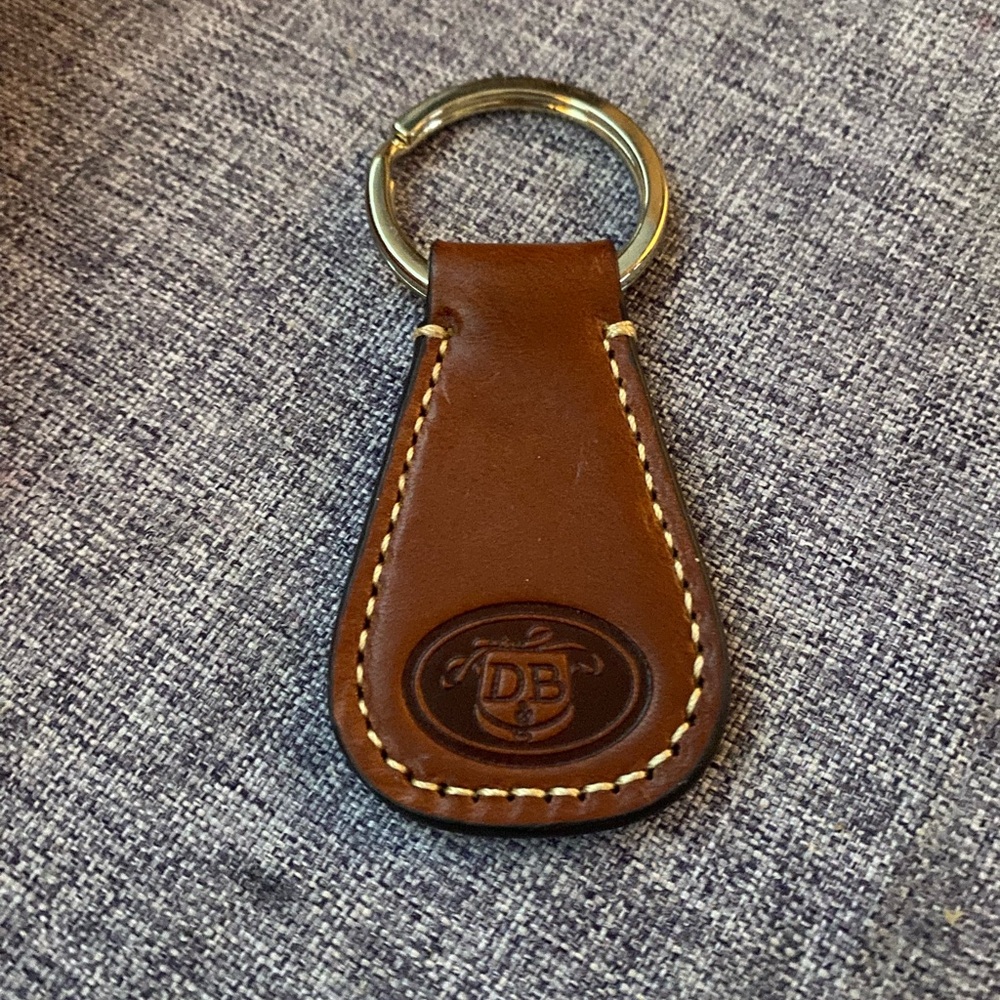 Dooney & Bourke Brown Leather Key Holder